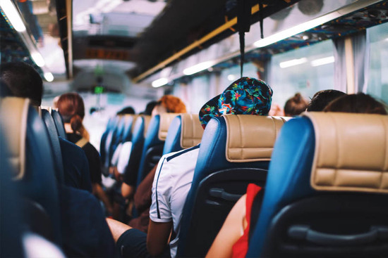 shuttle bus interior